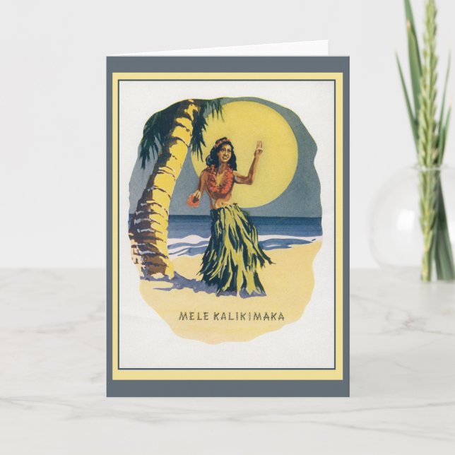Cartes Pour Fêtes Annuelles Mele Kalikimaka (Devant)