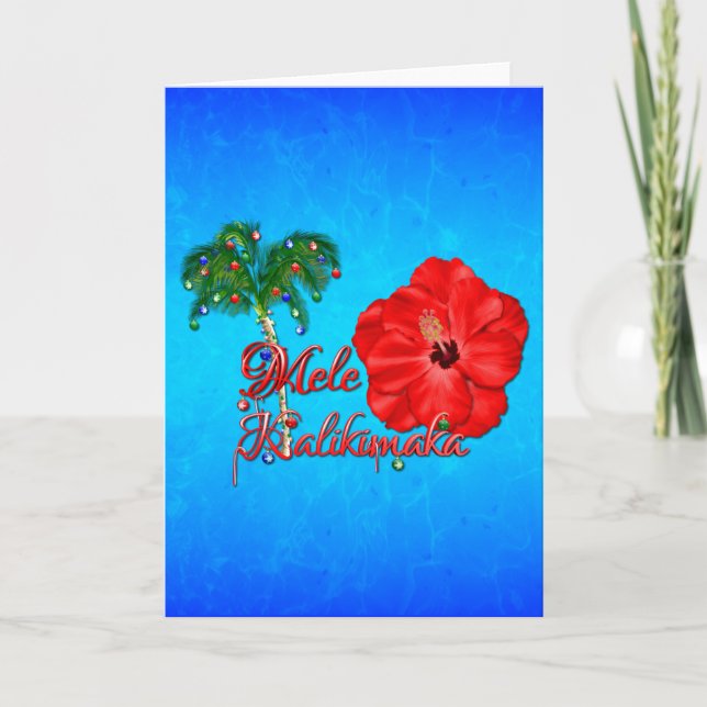 Cartes Pour Fêtes Annuelles Mele Kalikimaka (Devant)