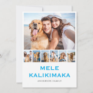 Cartes Pour Fêtes Annuelles Mele Kalikimaka 7 Photo Collage Noël
