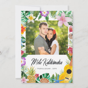 Cartes Pour Fêtes Annuelles Mele Kalikimaka Elegant Island Salutations Photo