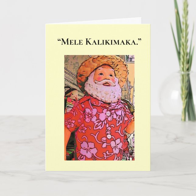 Cartes Pour Fêtes Annuelles ***Mele Kalikimaka**** JOYEZ NOËL (Devant)