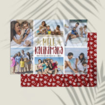 Mele Kalikimaka Modern Photo Collage Hawaïen