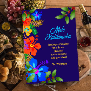 Cartes Pour Fêtes Annuelles Mele Kalikimaka Noël hawaïen 