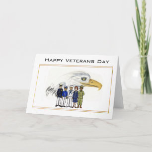 Cartes Pour Fêtes Annuelles Membres du service des anciens combattants et cart