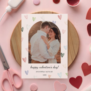Cartes Pour Fêtes Annuelles Mémoire photo de la Saint-Valentin aux cœurs paste