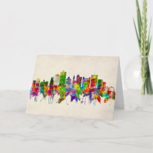 Cartes Pour Fêtes Annuelles Memphis Tennessee Skyline
