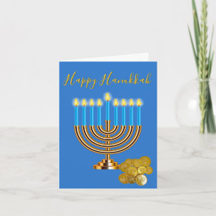 Cartes Pour Fêtes Annuelles Menorah Hanoukka