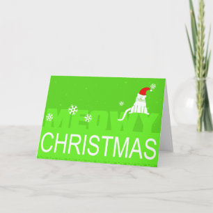 Cartes Pour Fêtes Annuelles Meowy Christmas!