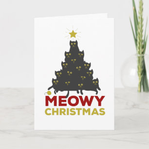 Cartes Pour Fêtes Annuelles Méowy Christmas