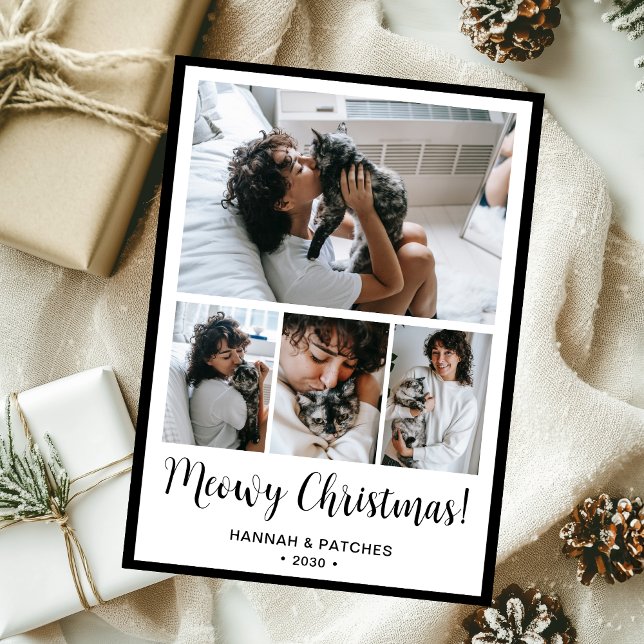 Cartes Pour Fêtes Annuelles Meowy Christmas 4 Photo (Créateur téléchargé)