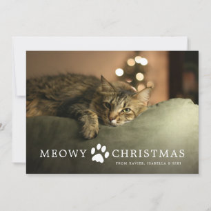 Cartes Pour Fêtes Annuelles Meowy Christmas Holiday Card