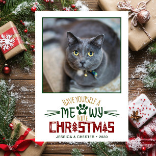 Cartes Pour Fêtes Annuelles Meowy Little Christmas Photo