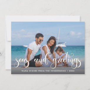 Cartes Pour Fêtes Annuelles Mer Et Salutations   Photo de vacances