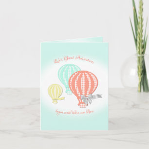 Cartes Pour Fêtes Annuelles Merci d'aventure à ballon à air chaud
