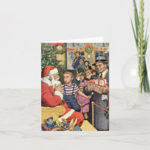 Cartes Pour Fêtes Annuelles Merci de Noël vintage