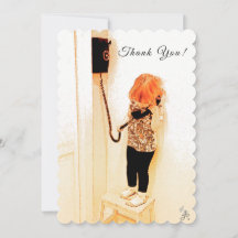 Merci, Enfant, Vieux Téléphone, Art Photo