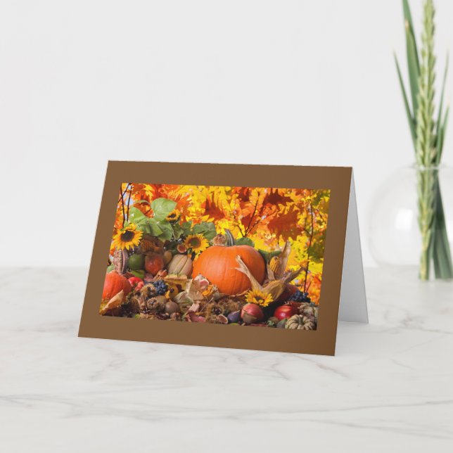 CARTES POUR FÊTES ANNUELLES MERCI-JE SUIS RECONNAISSANT POUR "VOUS" (Devant)