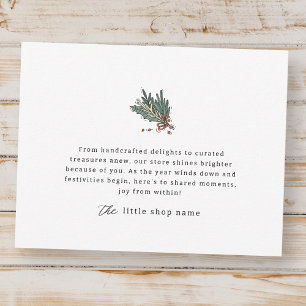 Cartes Pour Fêtes Annuelles Merci minimaliste moderne pour les petites entrepr