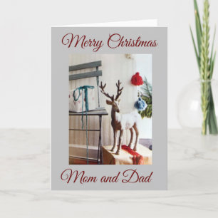 CARTES POUR FÊTES ANNUELLES MERCI NOËL À **MES PARENTS**