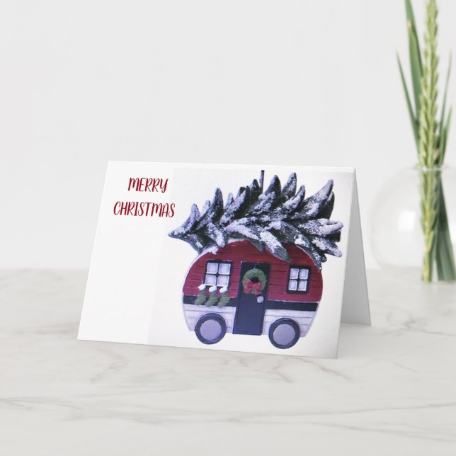 CARTES POUR FÊTES ANNUELLES ***MERCI NOËL DE NOTRE CAMPING** (Devant)