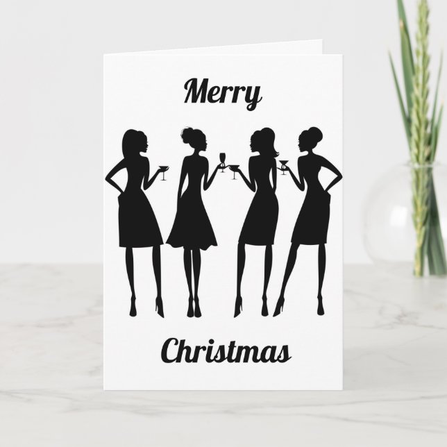 CARTES POUR FÊTES ANNUELLES ****MERCI NOËL**** LAISSEZ COMMENCER LA FÊTE (Devant)