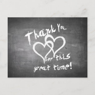 Cartes Pour Fêtes Annuelles Merci pour ce grand moment sur un tableau à craie