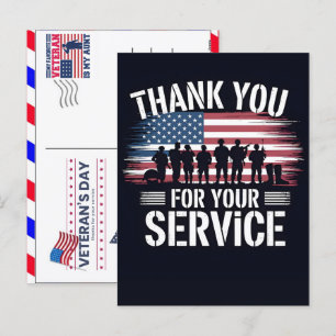 Cartes Pour Fêtes Annuelles Merci pour votre service : Jour des vétérans 2026