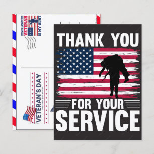 Cartes Pour Fêtes Annuelles Merci pour votre service : Jour des vétérans 2026