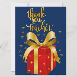 Cartes Pour Fêtes Annuelles Merci Professeur