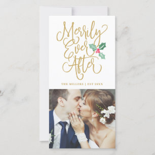Cartes Pour Fêtes Annuelles Merde toujours après la photo de vacances Mariage 