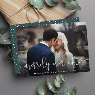 Cartes Pour Fêtes Annuelles Merde toujours après   Noël photo Mariage
