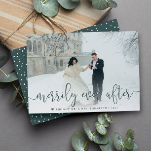 Cartes Pour Fêtes Annuelles Merde toujours après   Noël photo Mariage