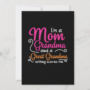 Cartes Pour Fêtes Annuelles Mère Art Une Mère Et Une Grande Grand-Mère