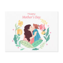 Mère embrasse fille contre arrière - plan de flux