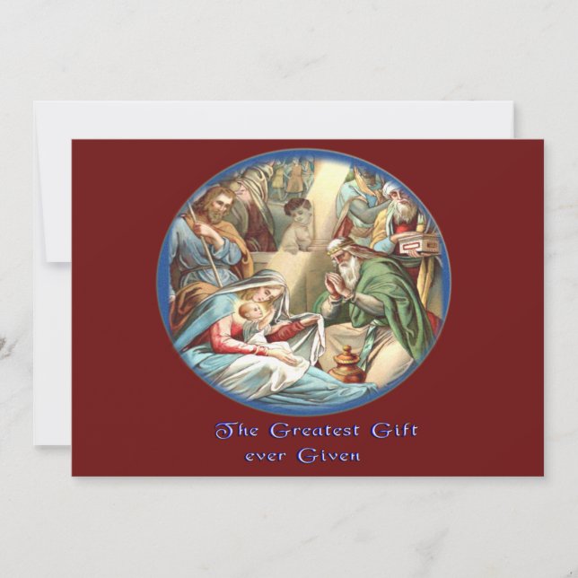Cartes Pour Fêtes Annuelles Mère Marie (Devant)