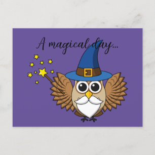 Cartes Pour Fêtes Annuelles Merlin mignon, sortilège Ajouter du texte