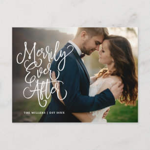 Cartes Pour Fêtes Annuelles Merrily Ever After Photo de vacances complet Mer