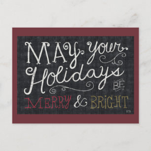 Cartes Pour Fêtes Annuelles Merry and Bright