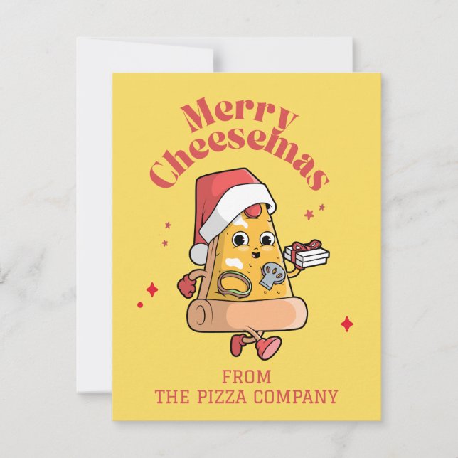 CARTES POUR FÊTES ANNUELLES MERRY CHEESEMAS (Devant)