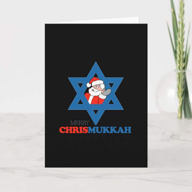 Cartes Pour Fêtes Annuelles Merry Chrismukkah - (Devant)
