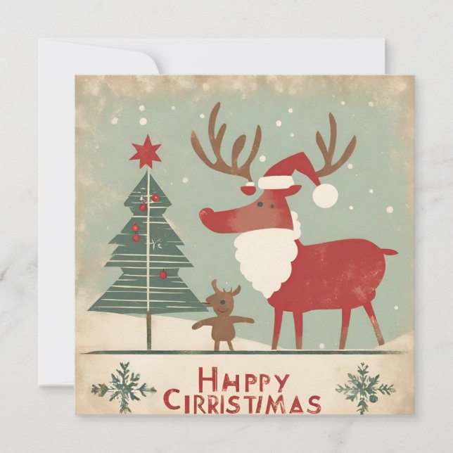 Cartes Pour Fêtes Annuelles Merry chrisrmas (Devant)