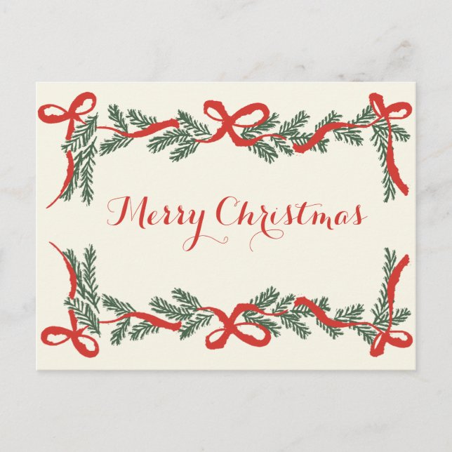 Cartes Pour Fêtes Annuelles Merry christmas (Devant)