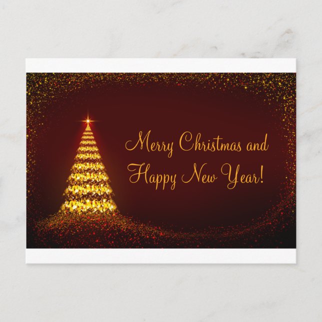 Cartes Pour Fêtes Annuelles Merry Christmas and New Year contents ! (Devant)