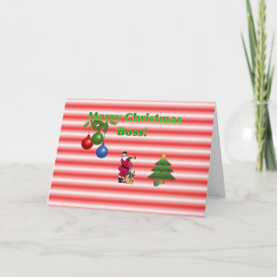 Cartes Pour Fêtes Annuelles Merry Christmas Boss Card