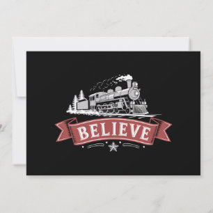 Cartes Pour Fêtes Annuelles Merry Christmas Express Pôle Nord Xmas Santa