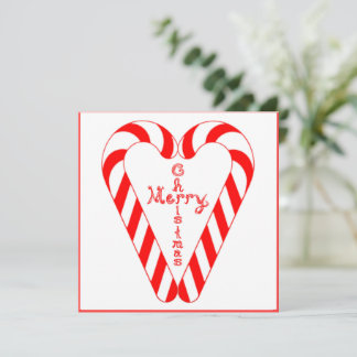 Cartes Pour Fêtes Annuelles Merry Christmas Fabric Font Cross In Heart Candy