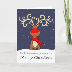 Cartes Pour Fêtes Annuelles Merry Christmas family card