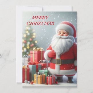 Cartes Pour Fêtes Annuelles Merry Christmas Family Greeting Card  Warm Holiday
