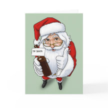 Merry Christmas For Anyone Funny Santa With Beer