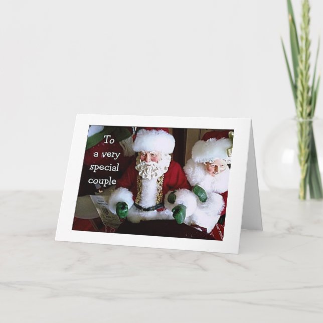 Cartes Pour Fêtes Annuelles MERRY CHRISTMAS fr M./MME SANTA CLAUS (Devant)